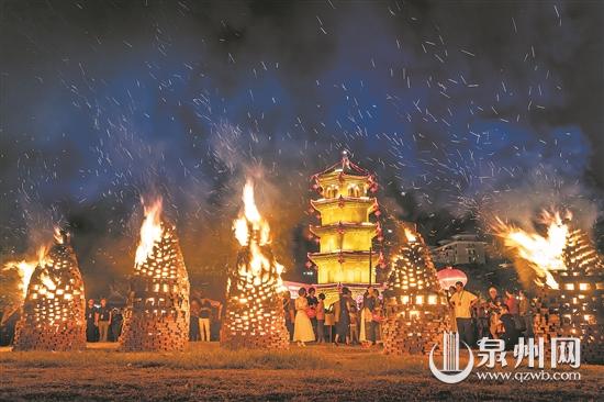 泉州特殊習(xí)俗——燒塔仔 已成為當(dāng)?shù)刂匾耖g節(jié)慶活動(dòng)