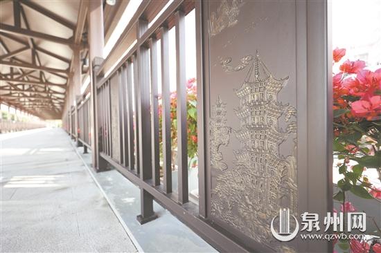 泉州首座“海絲”元素電梯天橋預計春節(jié)投入使用