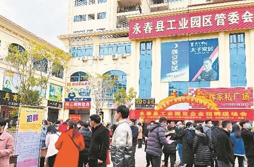 永春舉行5場(chǎng)線上線下招聘會(huì) 2832個(gè)崗位吸引人才